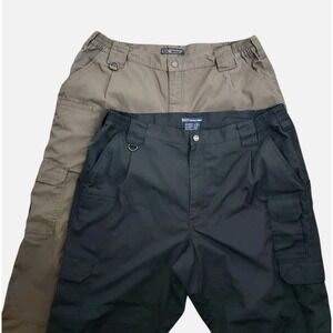 5.11 Tactical Taclite Pro Cargo Pants Mens 40x30 OD Green Black Lot Of 2 Work